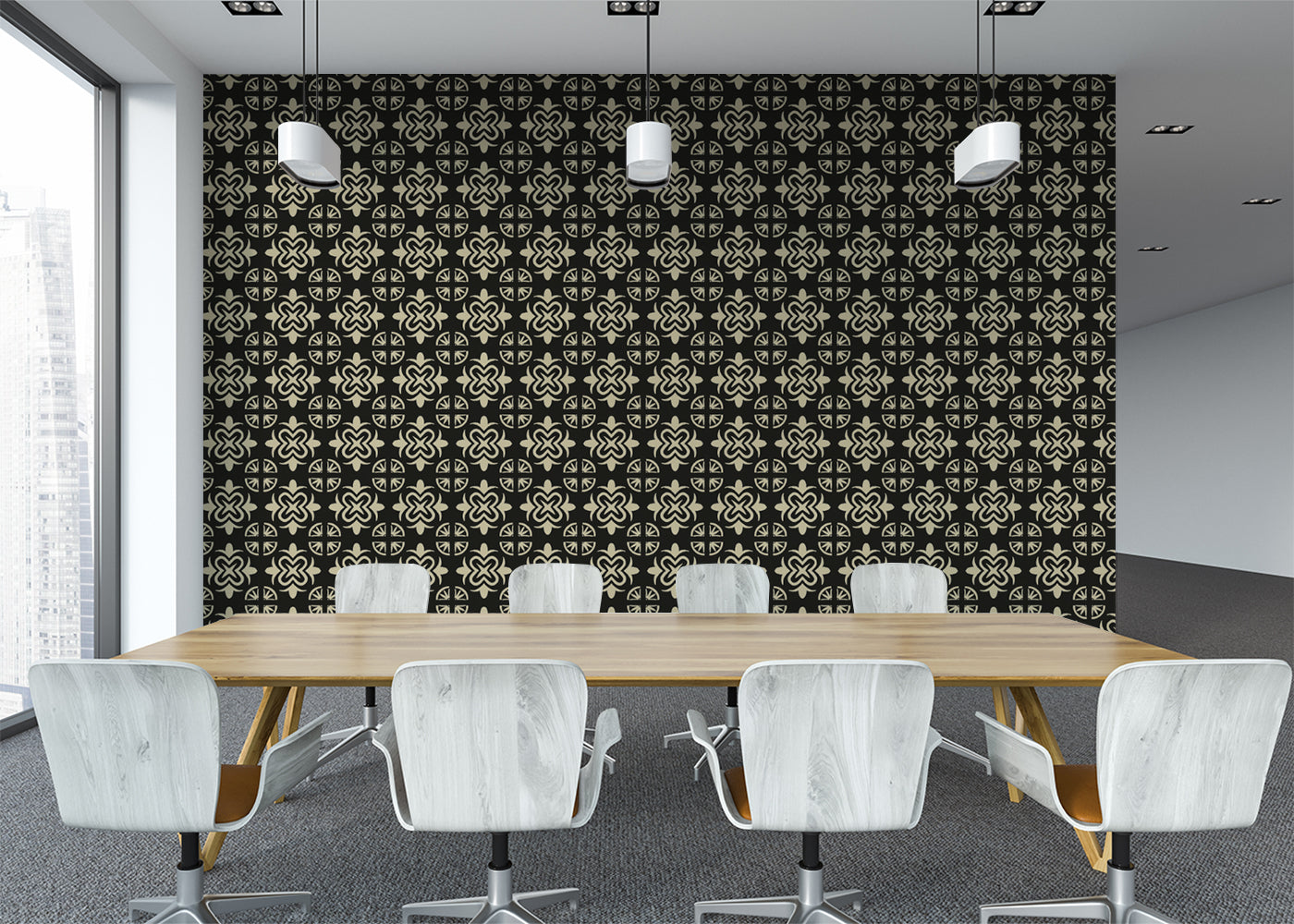 Mandala Flair Tiles - Black