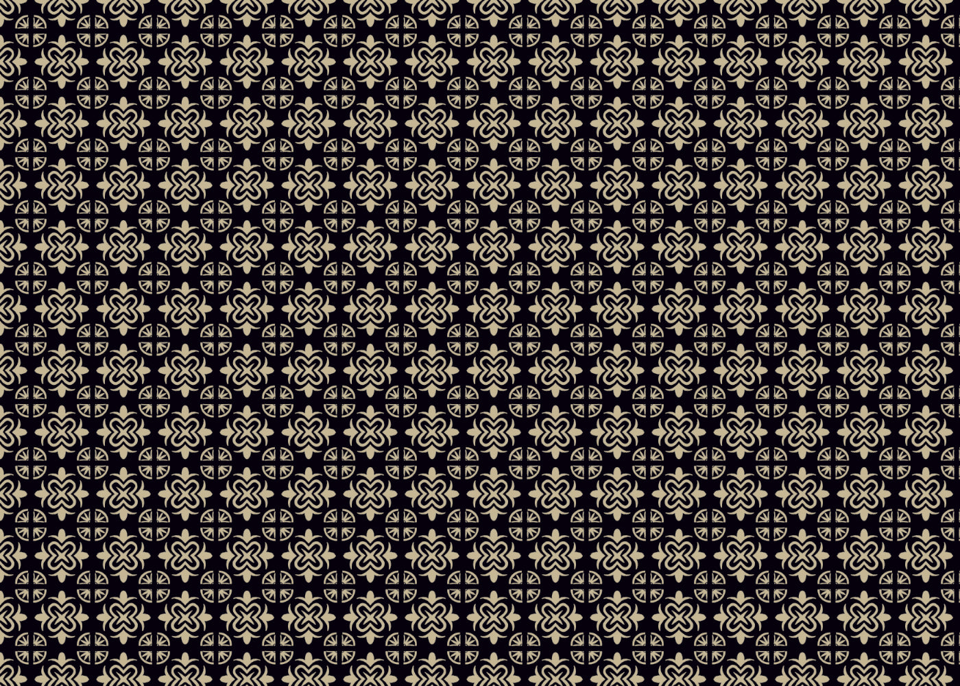 Mandala Flair Tiles - Black - Sample