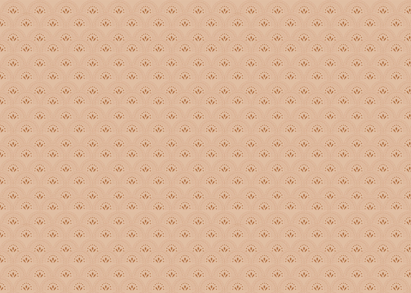 Artisanal Sunbursts - Orange - Sample