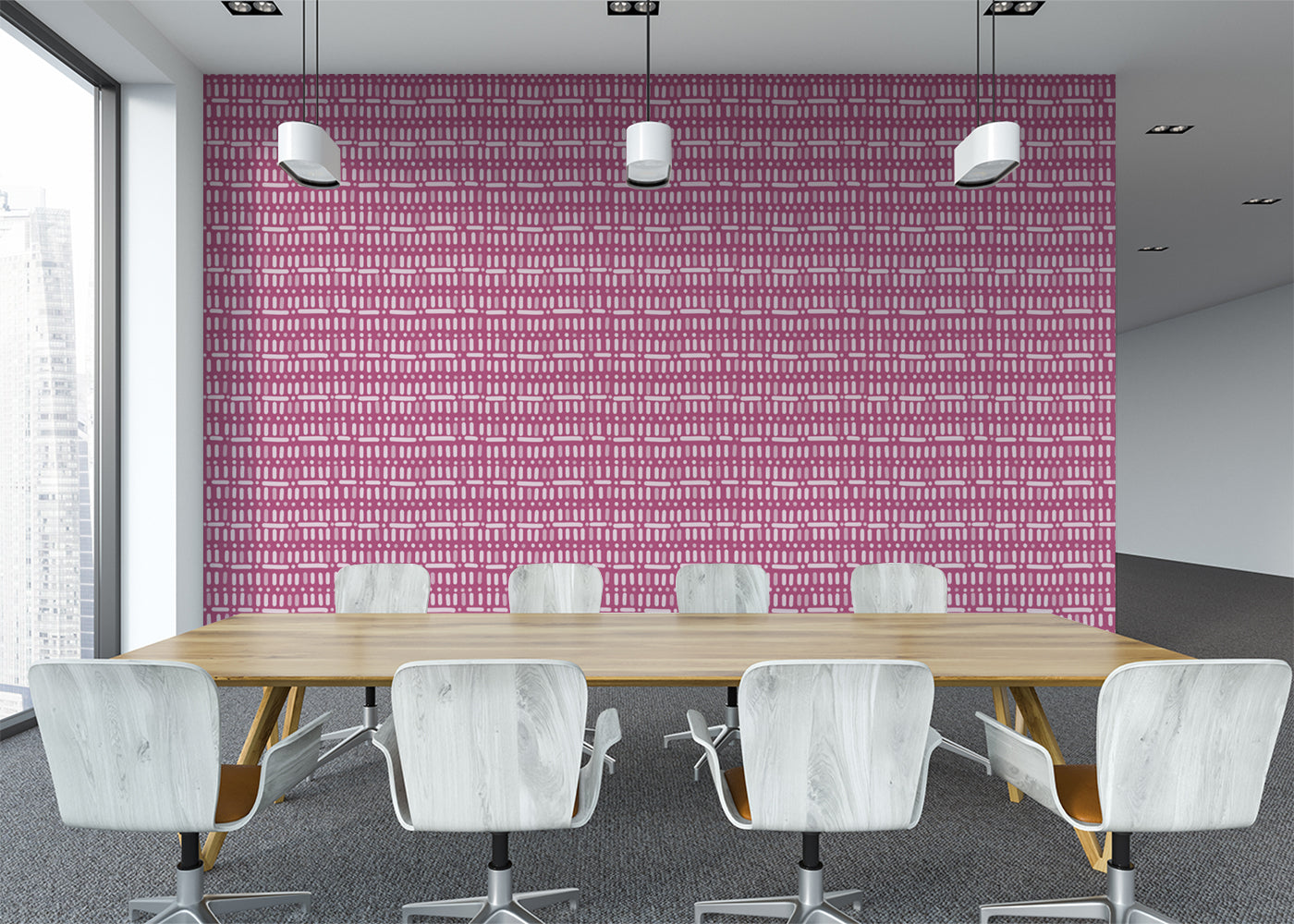 Baroque Dots and Stripes - Pink