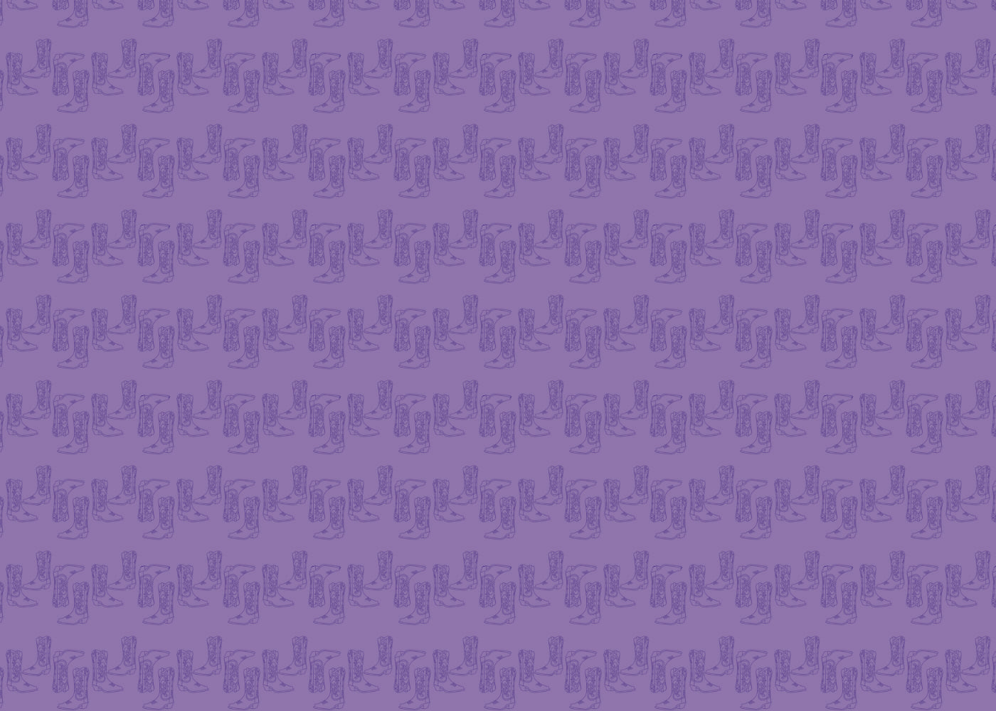 Cowboy Boots - Purple - Sample