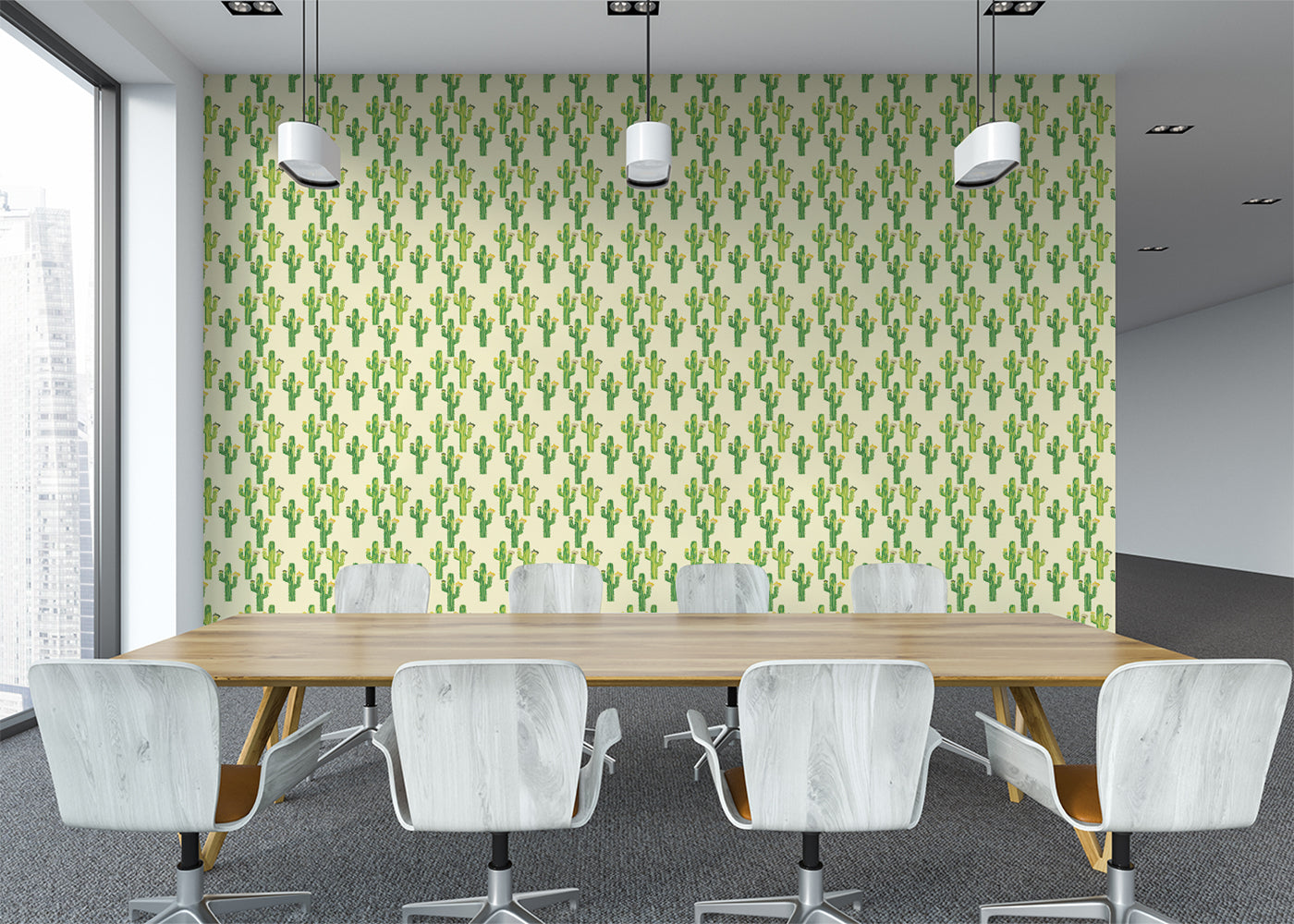 Desert Cacti Blossoms - Yellow Green