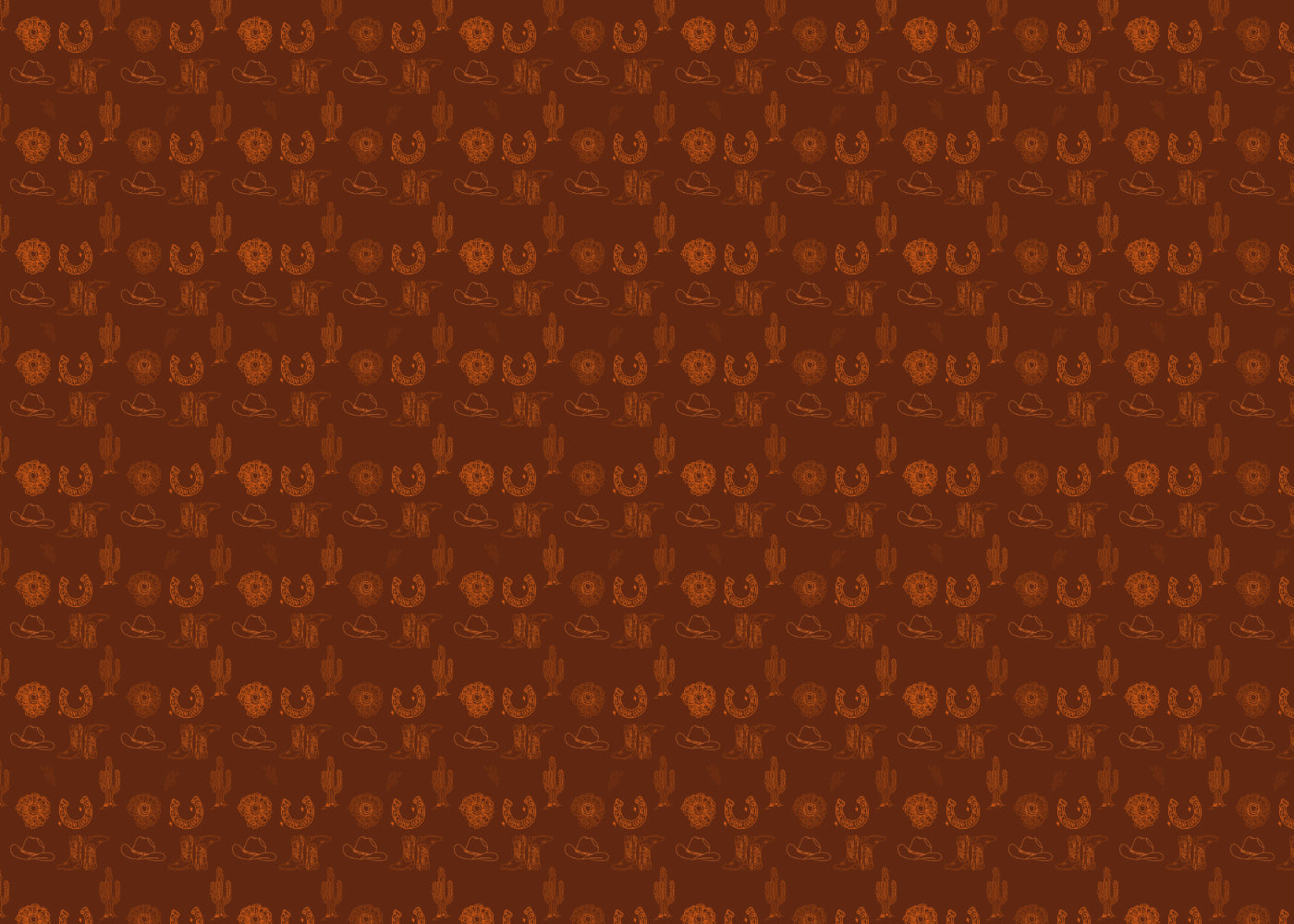 Western Wonders - Burnt Orange - Sample