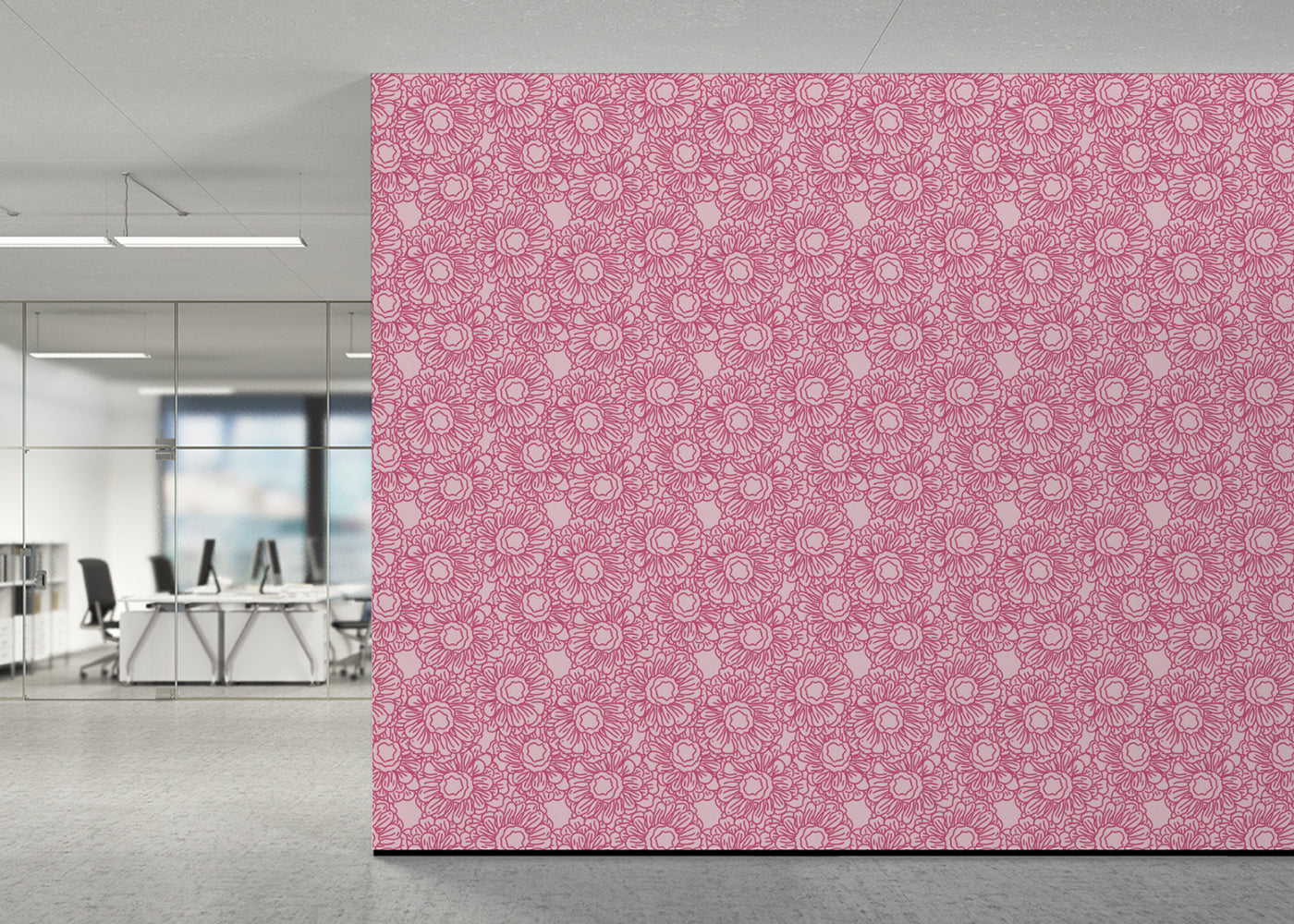 Floral Whirls - Pink