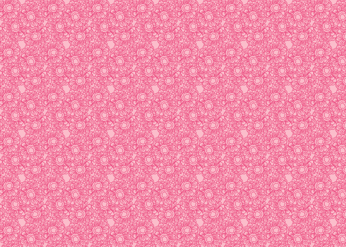Floral Whirls - Pink - Sample