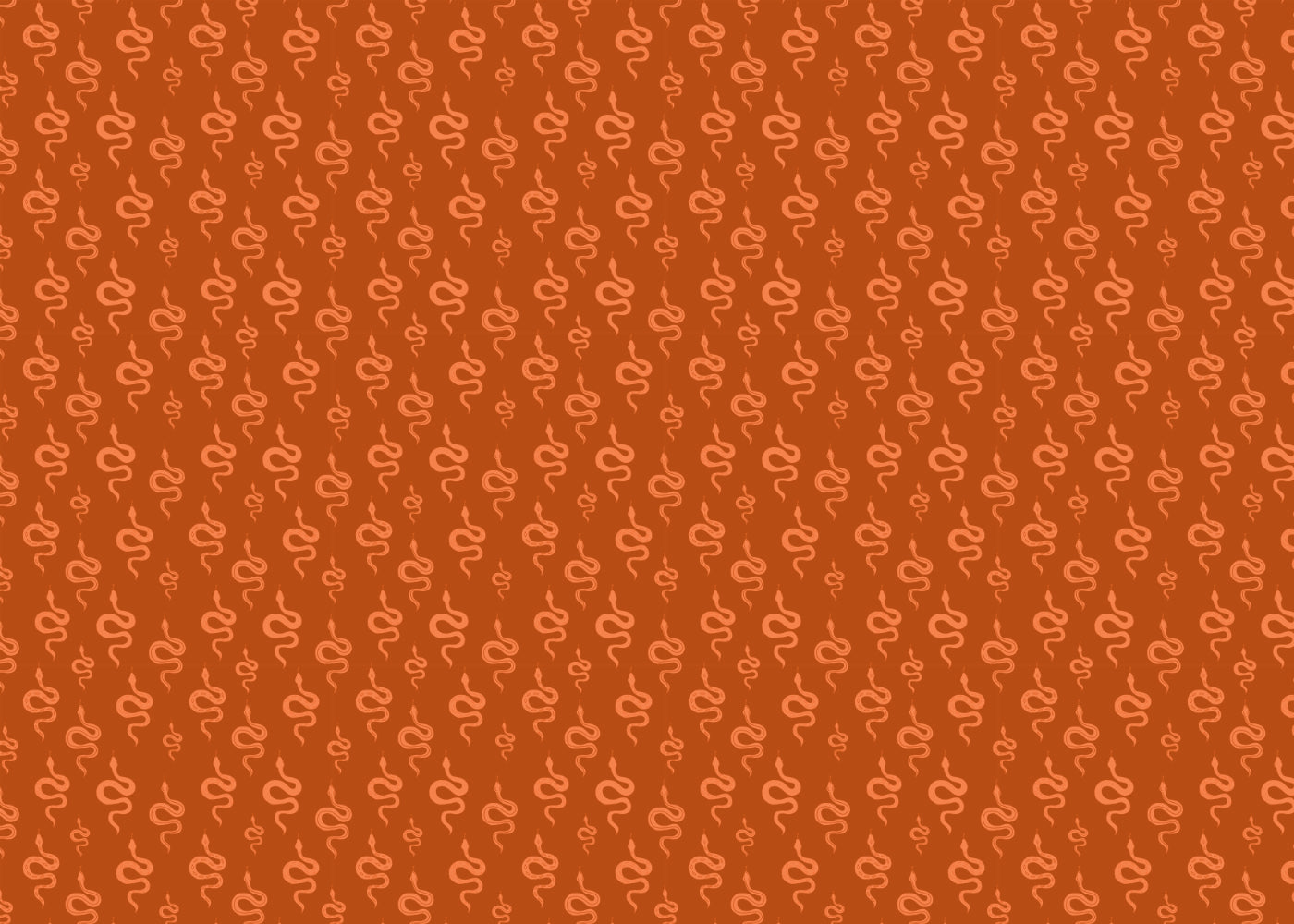 Serpentine Streams - Burnt Orange - Sample