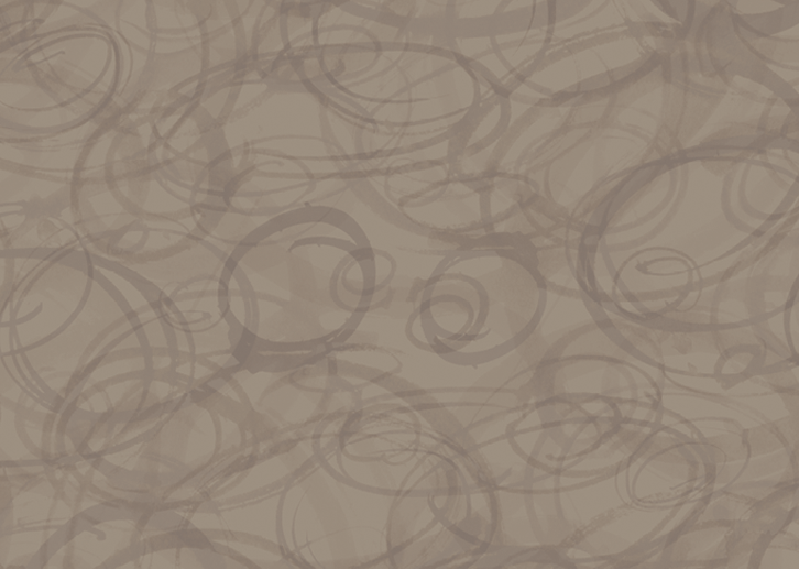Sumi-e Circles Mural - Lite Sienna - Sample