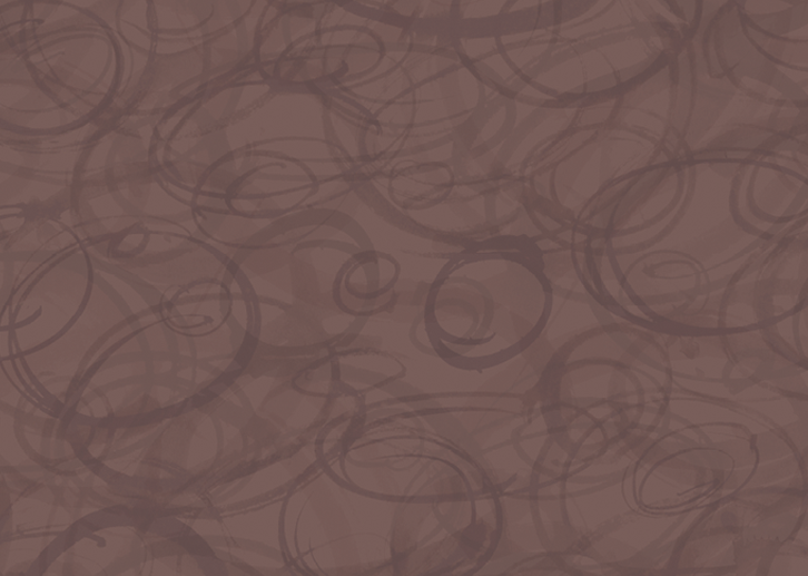 Sumi-e Circles Mural - Saddle Brown - Sample