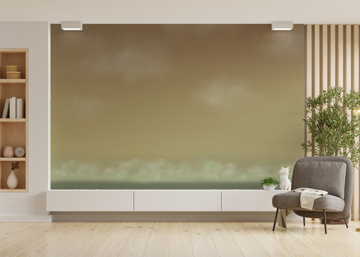 Sky Suite Mural - Amber Sky