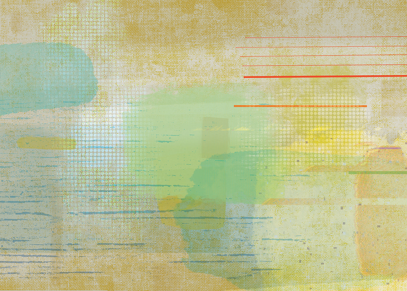 Aged Linen Mural - Gold - Sample