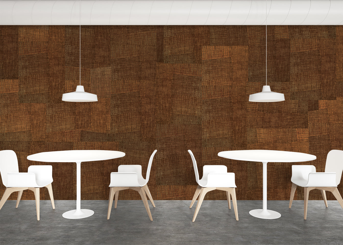 Loosely Woven Mural - Burnt Orange