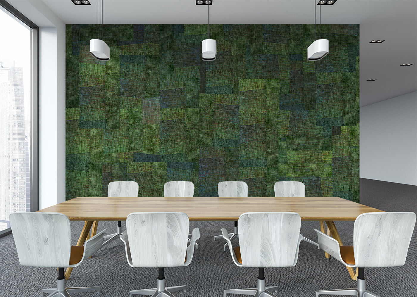 Loosely Woven Mural - Rice Paddy