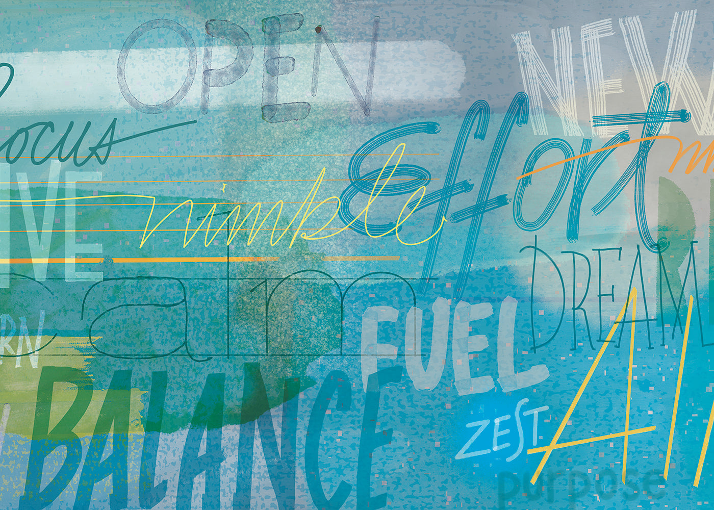 Positivo Mural - Violet - Sample