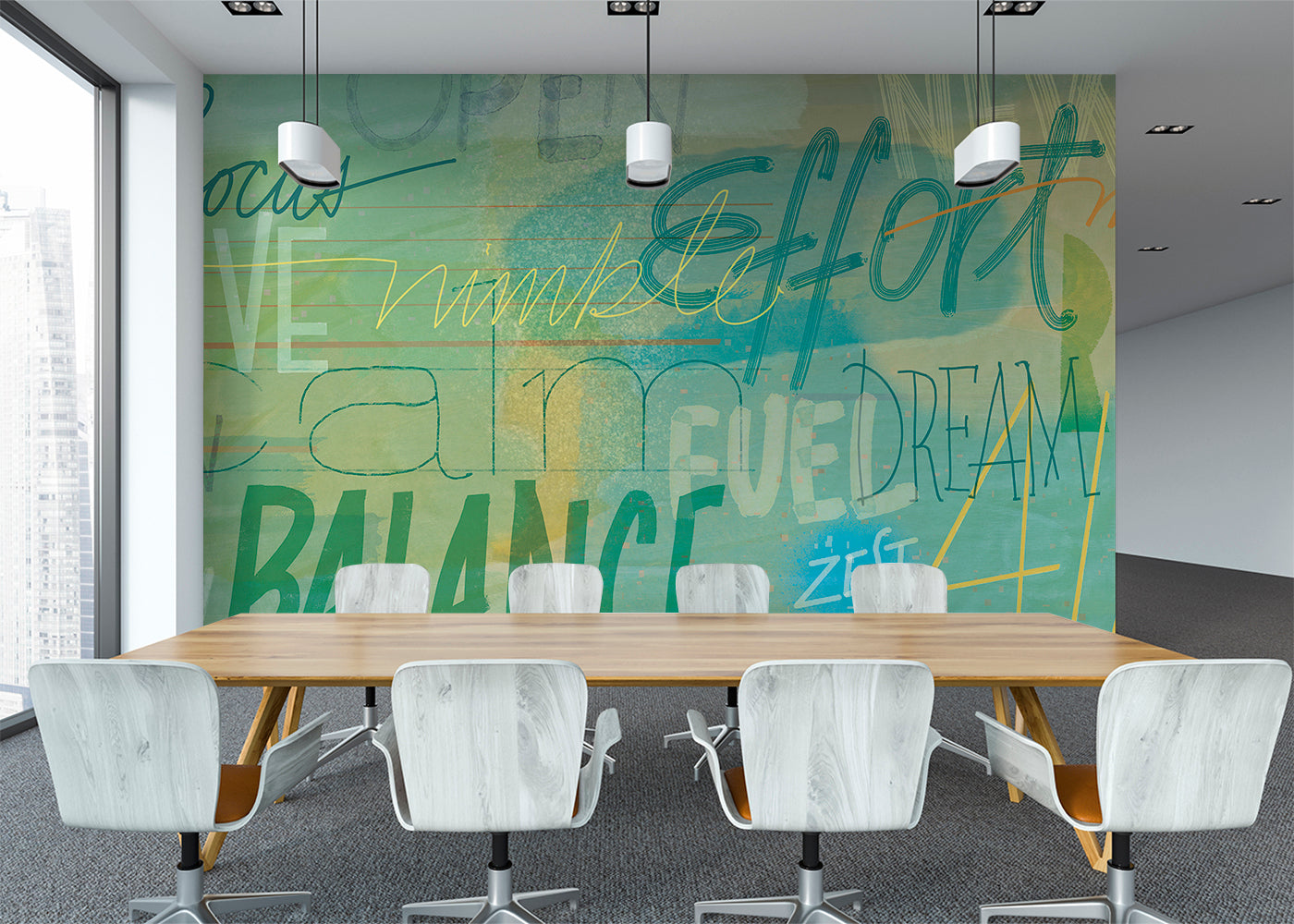 Positivo Mural - Yellow