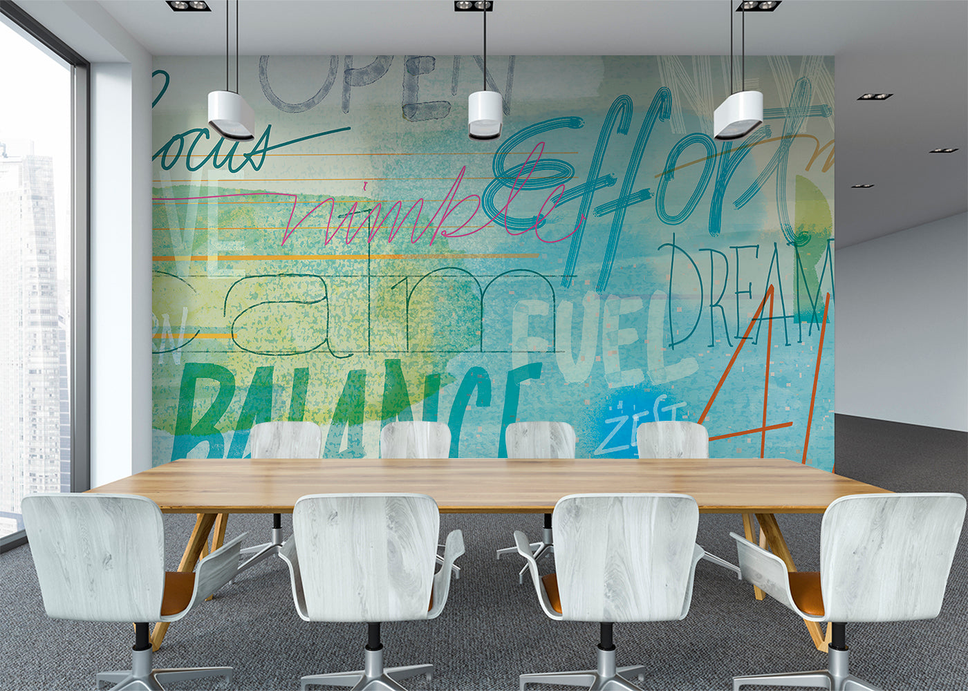 Positivo Mural - Bleached Out