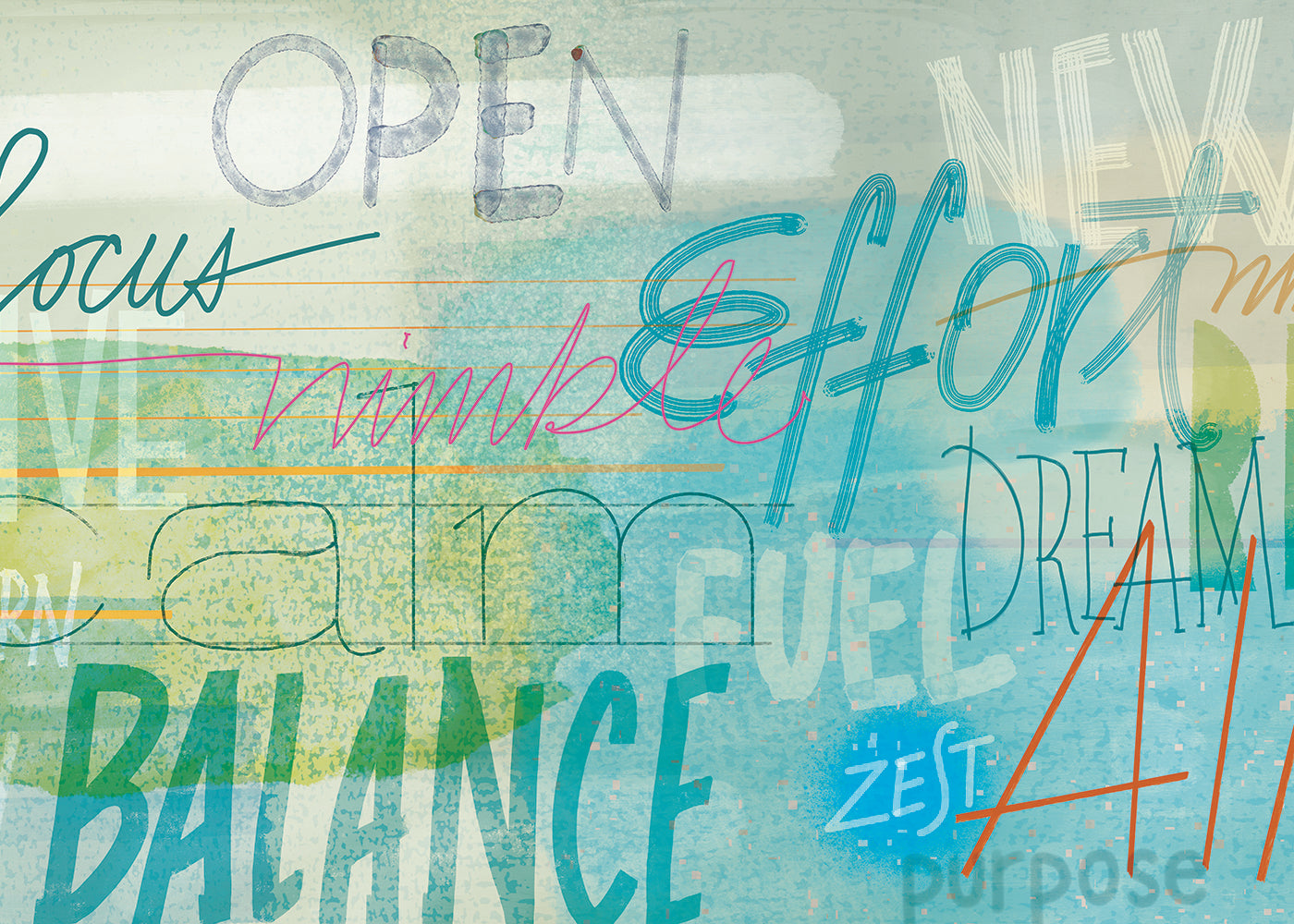 Positivo Mural - Bleached Out - Sample