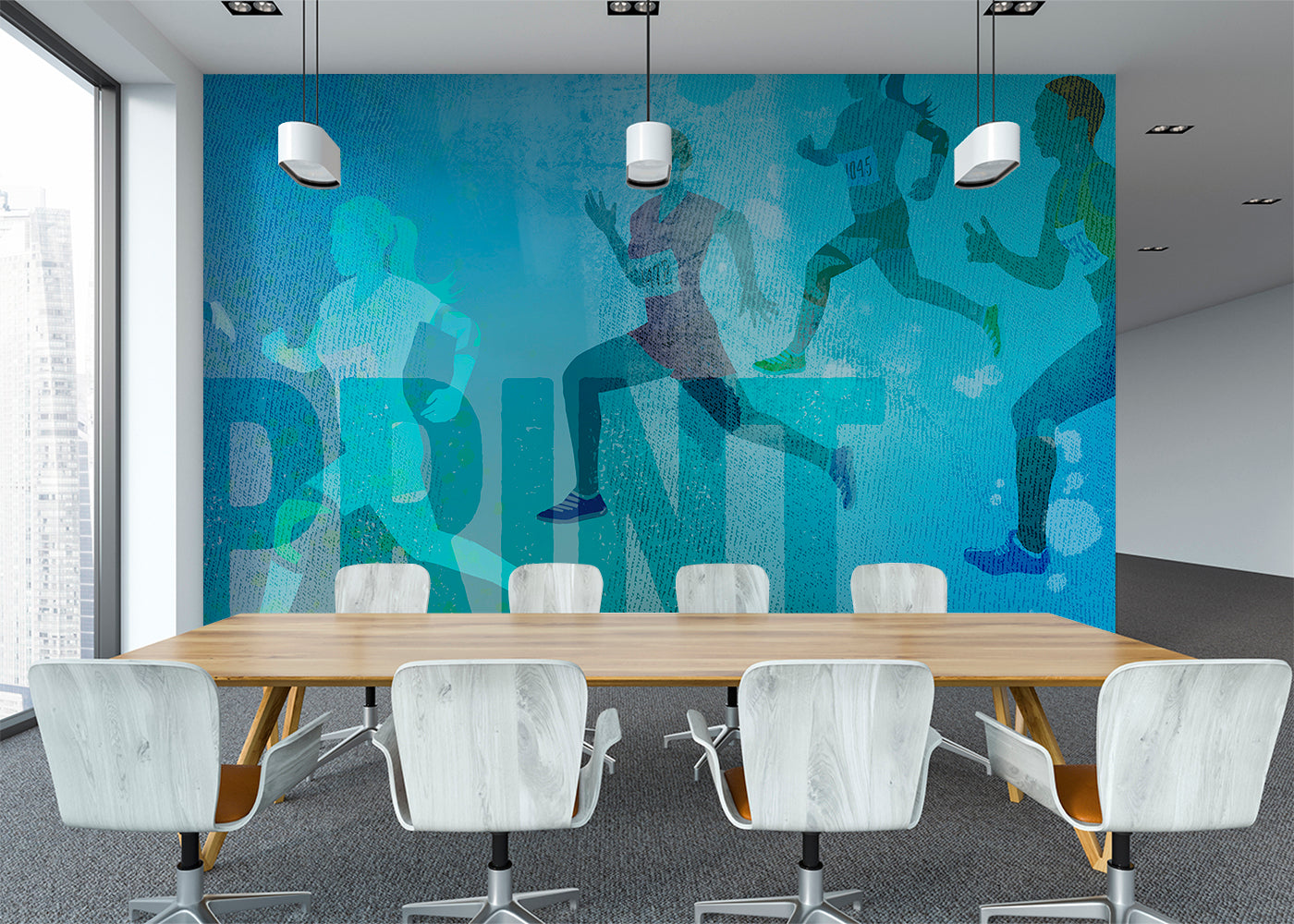 Sprint Mural - Blue