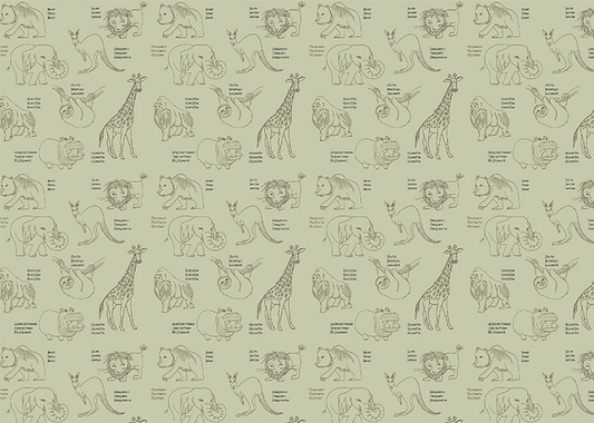 Animalia - Soft Green - Sample