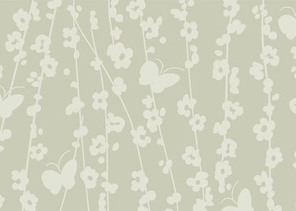 Daisy Chain Mural - Celadon
