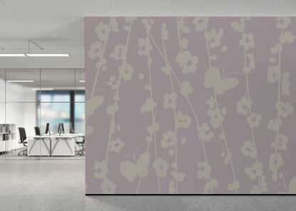 Daisy Chain Mural - Muted Lilac