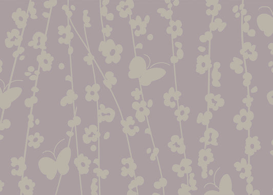 Daisy Chain Mural - Muted Lilac