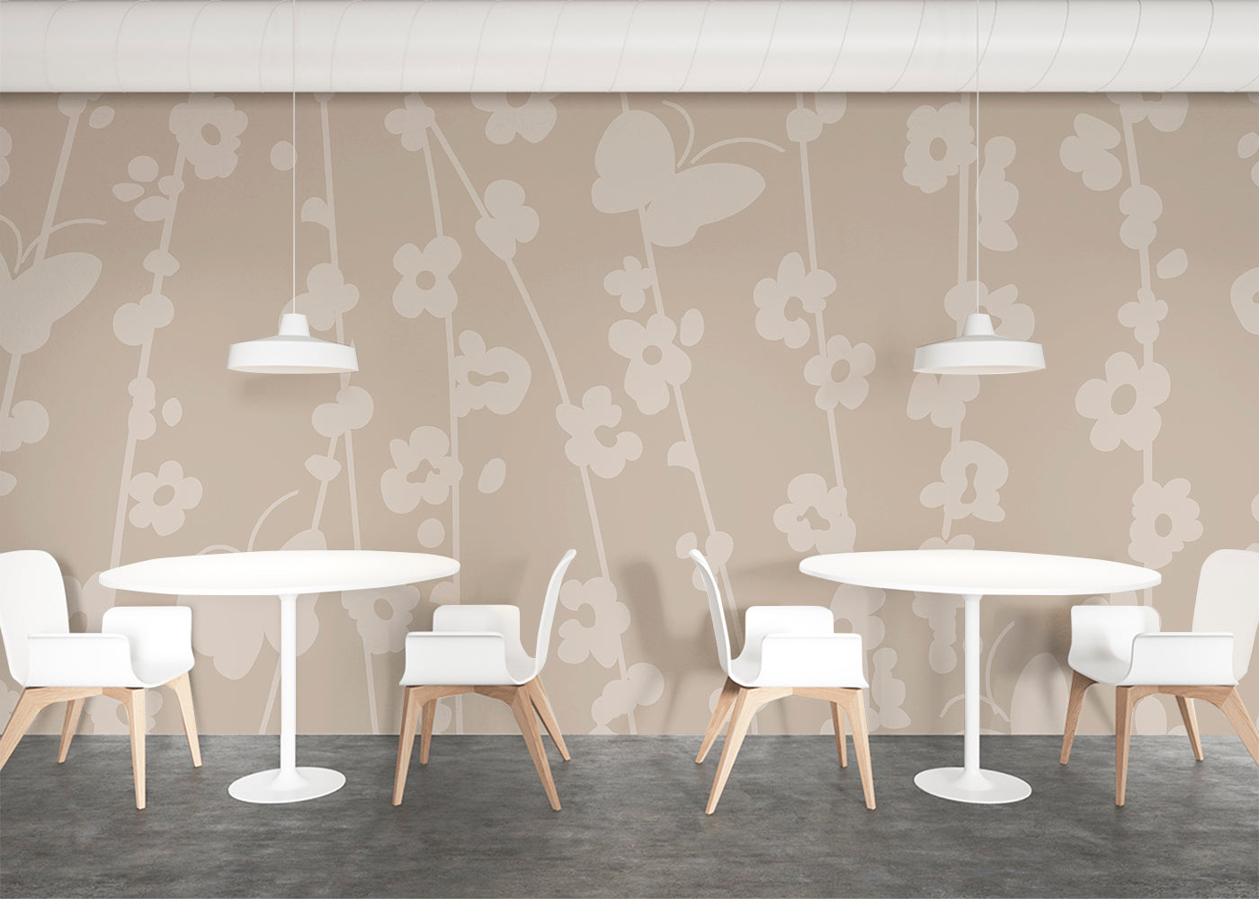 Daisy Chain Mural - Sand Dusk
