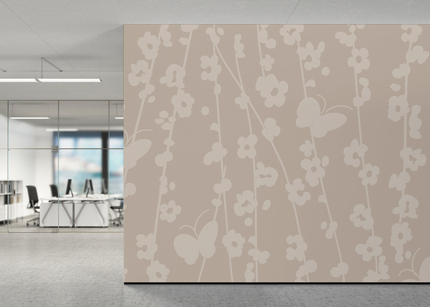 Daisy Chain Mural - Sand Dusk