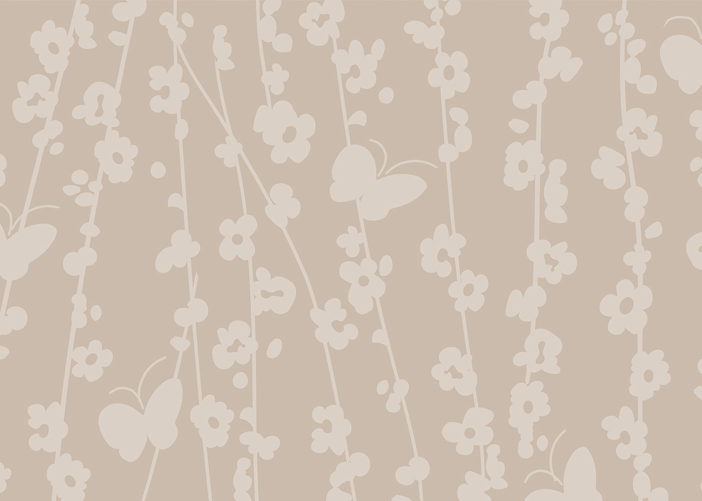 Daisy Chain Mural - Sand Dusk