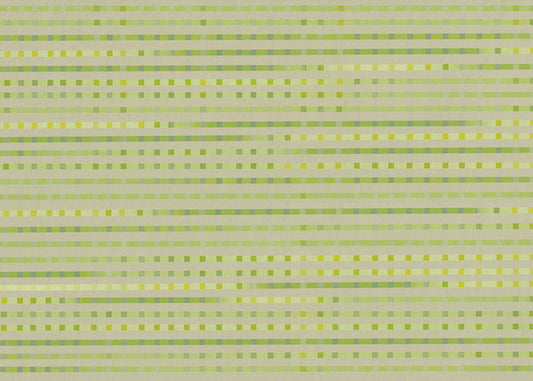 Stripe Checks Mural - Clay Lemongrass