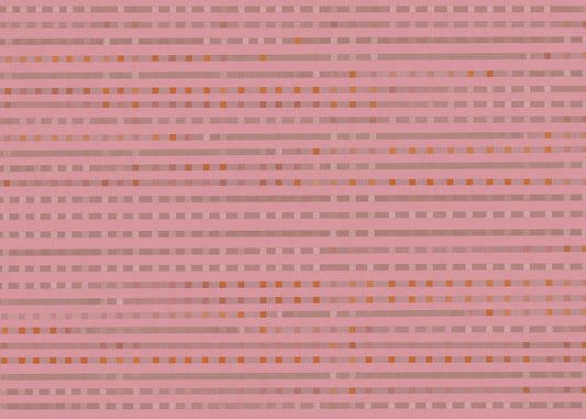 Stripe Checks Mural - Roseate Brown