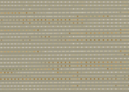 Stripe Checks Mural - Taupe Ochre