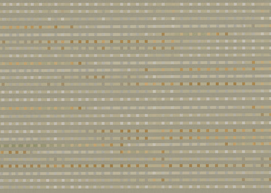 Stripe Checks Mural - Taupe Ochre