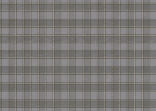 Phat Plaid Mural - Glasgow Gray