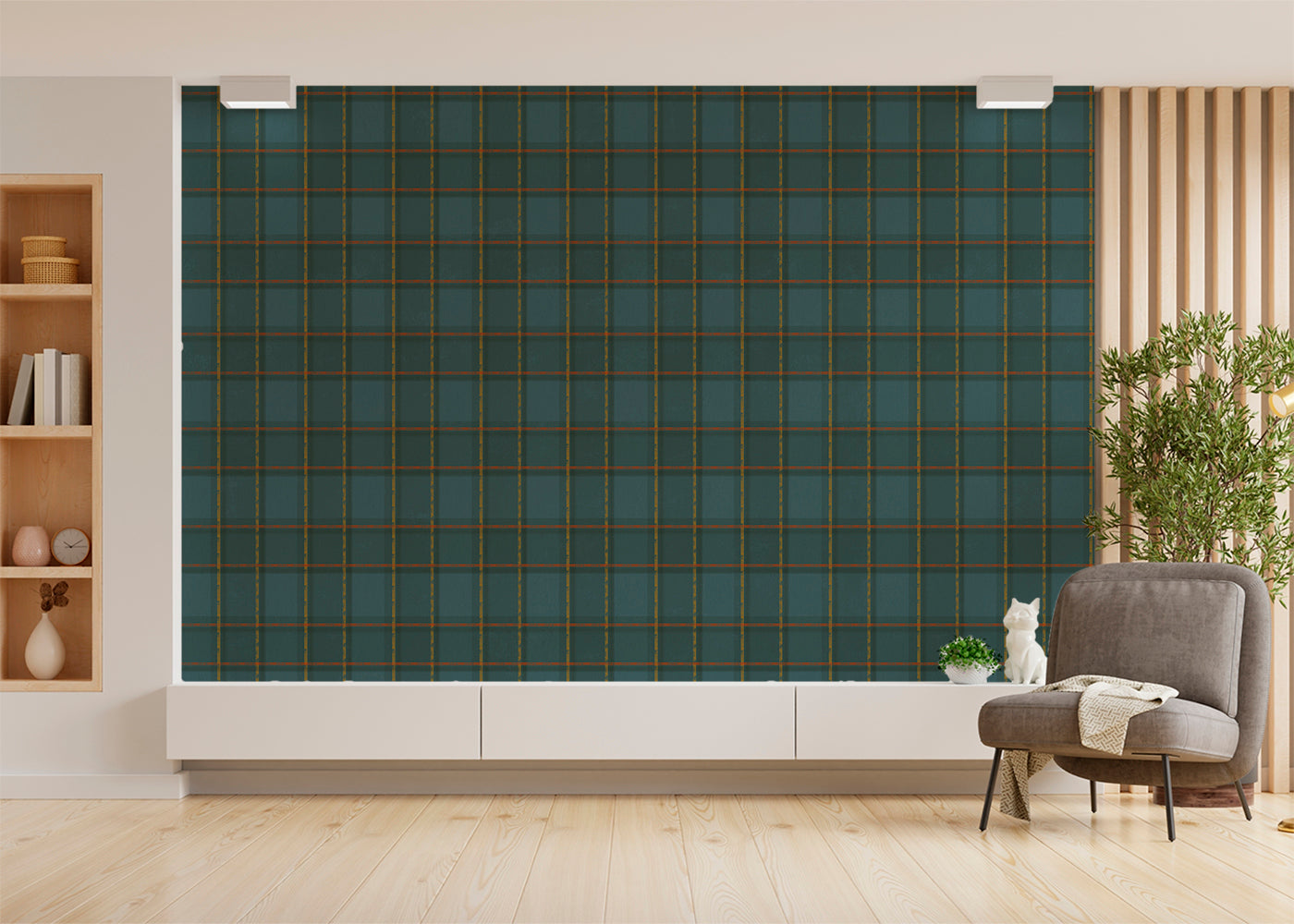 Phat Plaid Mural - Macleod-ish