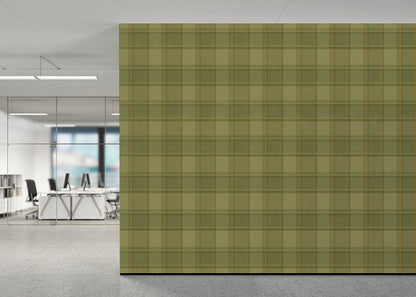 Phat Plaid Mural - Royal Moss