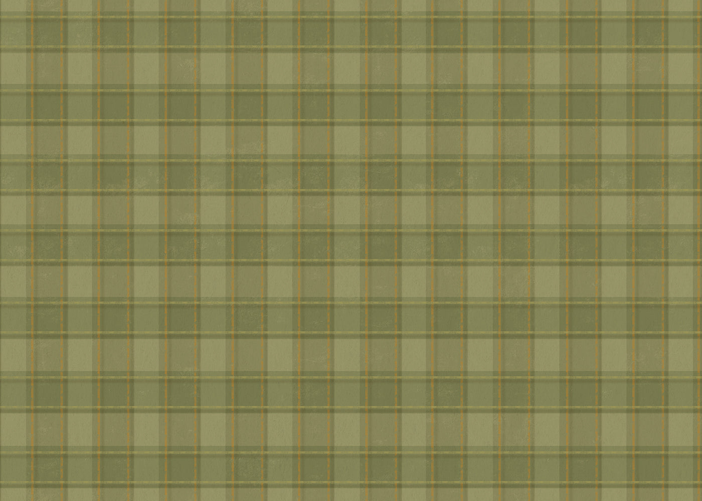 Phat Plaid Mural - Royal Moss