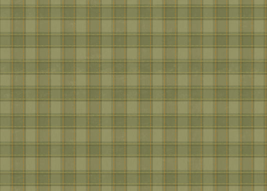 Phat Plaid Mural - Royal Moss
