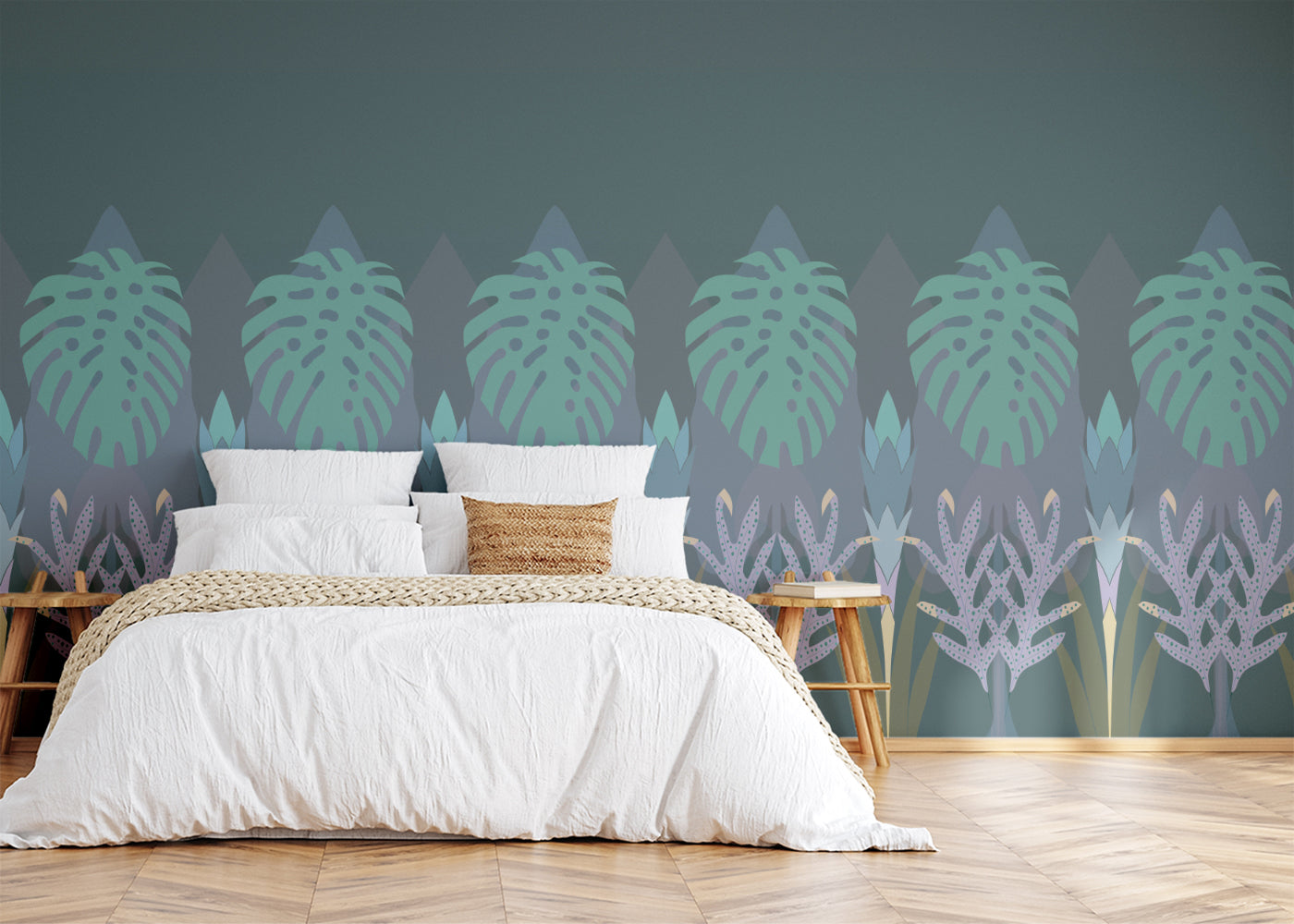 Tropical Wainscot - Slate Blue