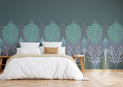 Tropical Wainscot - Slate Blue