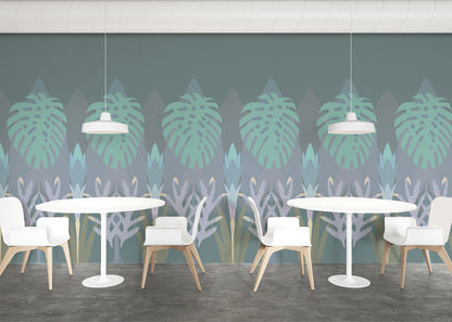 Tropical Wainscot - Slate Blue
