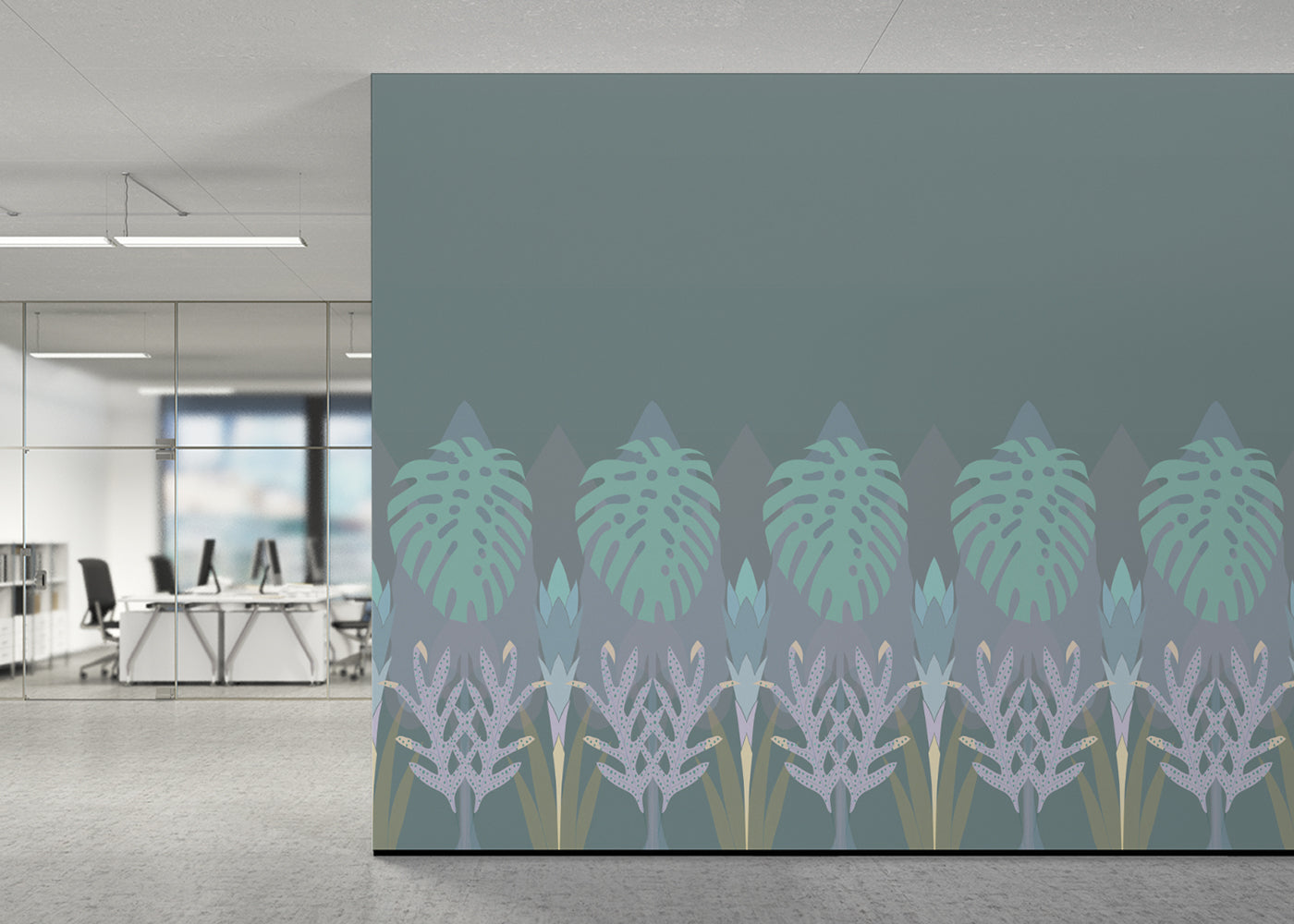 Tropical Wainscot - Slate Blue