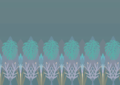 Tropical Wainscot - Slate Blue