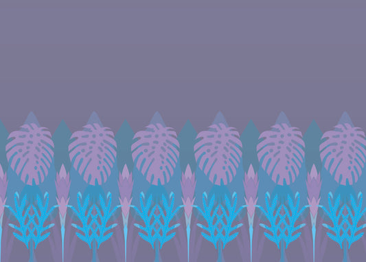 Tropical Wainscot - Aubergine - Sample