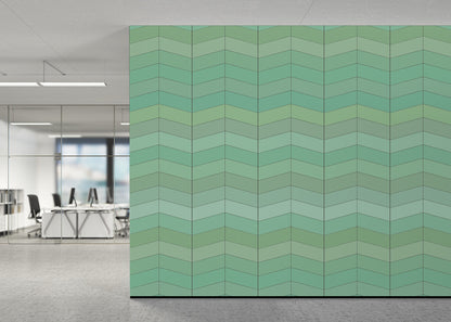 Chevron Deco - Pergola Green