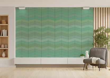 Chevron Deco - Pergola Green