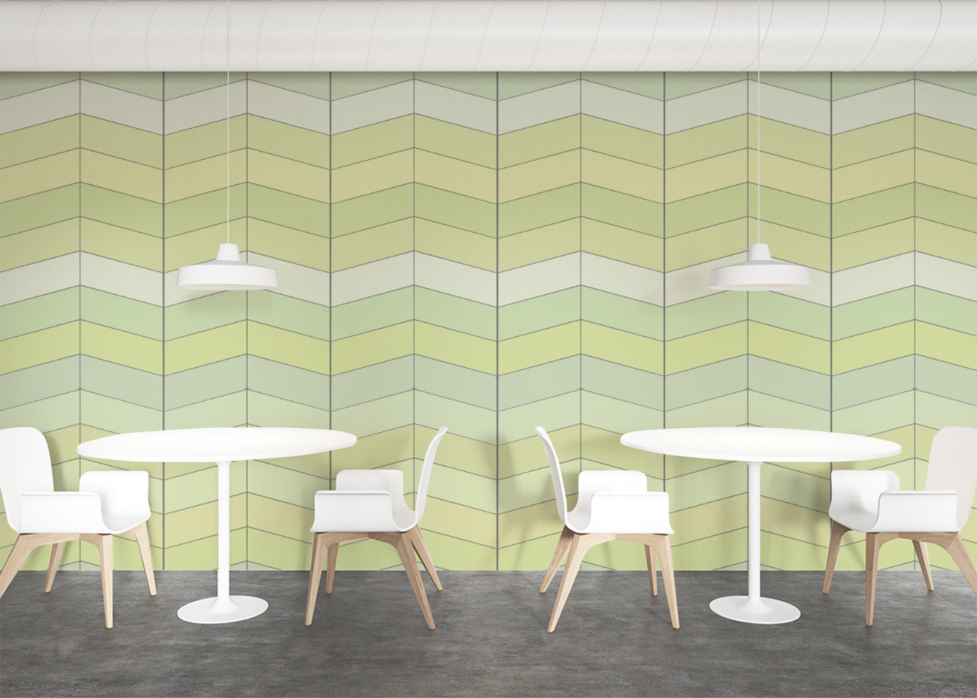 Chevron Deco - Early Spring