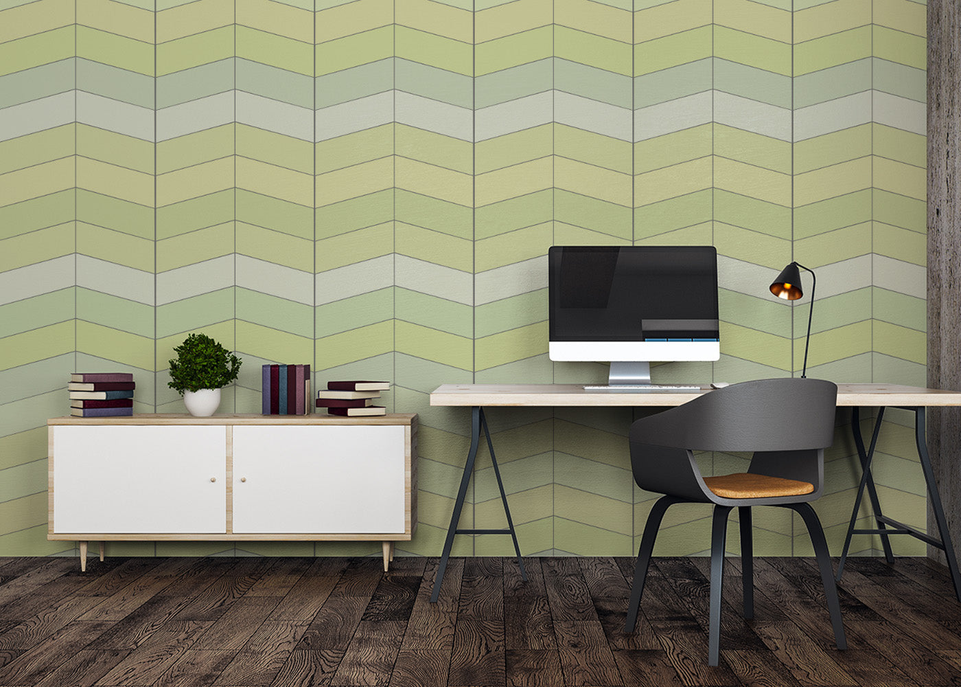 Chevron Deco - Early Spring