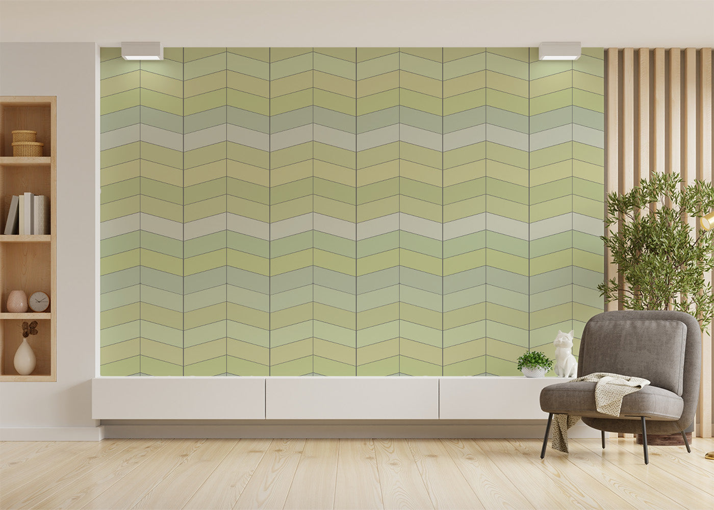 Chevron Deco - Early Spring