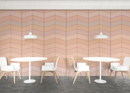 Chevron Deco - Peach Sorbet