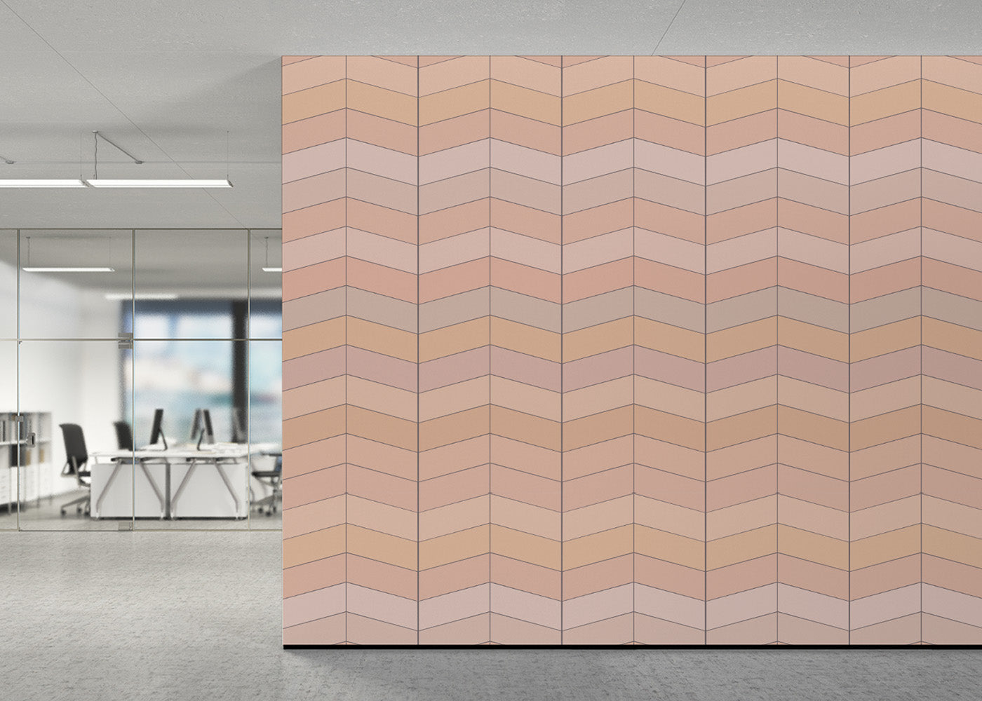Chevron Deco - Peach Sorbet